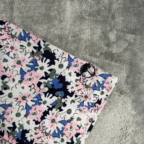 Puma Arnold Palmer Golf Polo Shirt All Over Floral Print Navy Pink Collar XL - Picture 3 of 10